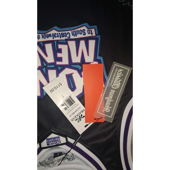 DON'T BE A MENACE Loc Dog Headgear Classics Basketball Jersey Size SMALL NWT - Picture 4 of 6